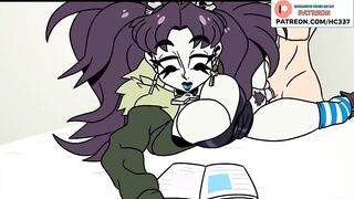 BIG TITS GIRL SERVES YOUR DICK - CARTOON ANIMATED HENTAI STORY