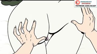 BIG TITS GIRL SERVES YOUR DICK - CARTOON ANIMATED HENTAI STORY