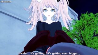 Junko Enoshima from Danganronpa Gives You A Footjob Hentai POV