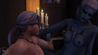 Tavern sex scene, drow and human, part 2