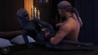 Tavern sex scene, drow and human, part 2