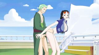 Nico Robin and Zoro (One Piece Hentai)