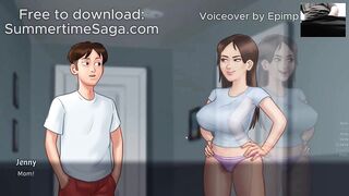 Summertime Saga Gameplay Spying on Sexy Slut Jenny [Commentary on Erotic Game]