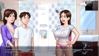 Summertime Saga Gameplay Spying on Sexy Slut Jenny [Commentary on Erotic Game]