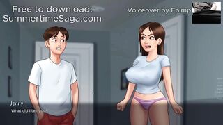 Summertime Saga Gameplay Spying on Sexy Slut Jenny [Commentary on Erotic Game]