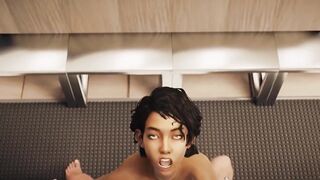 Clementine having sex in changing room