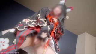 【ぶんコス】ブル◯カ　ワ◯モ「あなた様の精◯で満たされる」先生と密会連続中◯しえっち子種をもらうため見せつけ精◯オ◯ニー