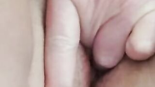 Close up clit play orgasm