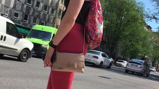 TushyLoverSweden - Creepshot - Red yoga