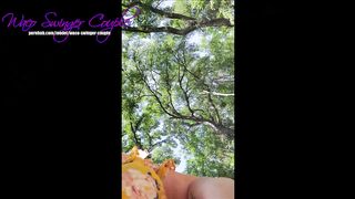 Public Upskirt, Dogging and Creampie MILF Wife in Texas State Park!