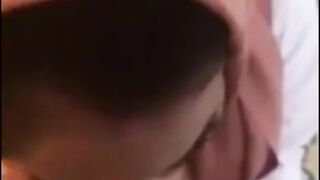 Sexy Hijab Babe Hot Blowjob to her Husband