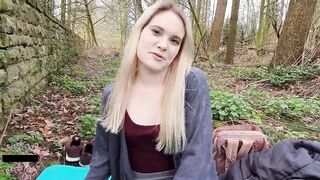 Niedlich deutsche Teen Fick im Freien und creampied