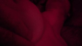 playing wirh wifes tits while she masturbated and has orgasm