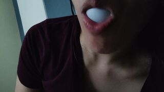 FIRST TIME Shoving Ping Pong Balls goes Wrong SC:Ciindyyvuu19