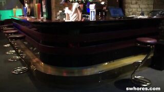 Amateur stripper fucks and grinds in POV at the club