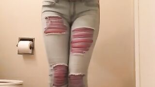 Desperate Teen Pees in her Jeans and Likes it