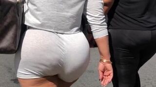 Big Phat Ass Stuffed in Grey Shorts