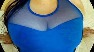 Showing my Cameltoe Under My Blue dress