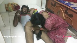 Desi Indian Telugu Couple Fucking on the Floor