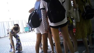 Candid Legs & Upshorts Frontal