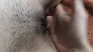 Real Squirt for Asian Hairy Pussy