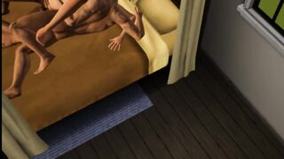 Sex Wife. Invite a Friend for Rough Sex | Sims Sex, Porno Game