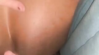 Nasty White Girl Sticking her Tongue Deep in my Ass while I Sit on her Face