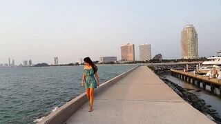 NO PANTIES at YACHT CLUB during Evening Walk