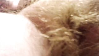 Big Pregnant 9 Month MILF Fingering Pierced Hairy Ginger Pussy