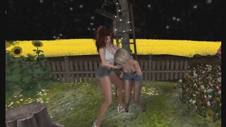 Moonlight Catfight Pantyhose Phantasy