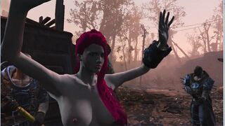 Four Bandits took Turns Fucking a Girl | Fallout Porno, 3D