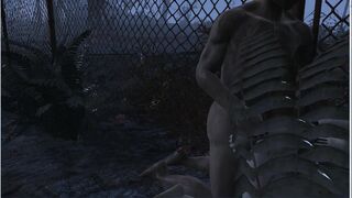 Four Bandits took Turns Fucking a Girl | Fallout Porno, 3D