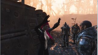 Four Bandits took Turns Fucking a Girl | Fallout Porno, 3D