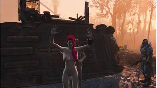 Four Bandits took Turns Fucking a Girl | Fallout Porno, 3D