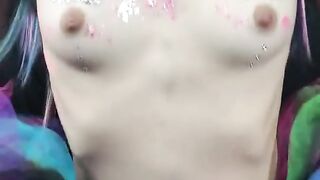 Petite Rave Girl Rides Cock to get her SATISFACTION!