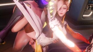 Overwatch - Hot Mercy and Tracer - Part 1