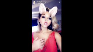 TV Reality Star Maddy Burciaga NIPSLIP Wearing a Nightie (Snapchat)