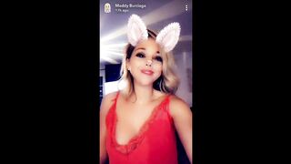 TV Reality Star Maddy Burciaga NIPSLIP Wearing a Nightie (Snapchat)