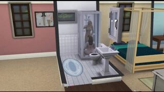 Lesbians Fuck in the Shower while Husband at Work | Sims 4