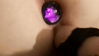 She Loves her Pretty little Plug inside while I Finger her