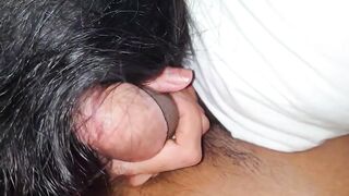 Sri Lankan Teen Girl Blowjob and Sucking Balls Horny Homemade Amature Couple ඇට දෙක කනව