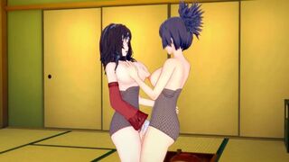 [Naruto]Kurenai x Anko(3d Hentai)