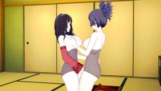 [Naruto]Kurenai x Anko(3d Hentai)