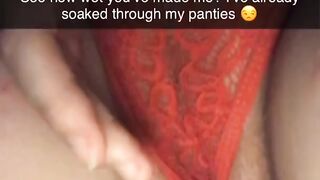 Snapchat Slut Creams on her own Fingers