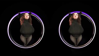 VR Girl with Big Boobs and Sexy Ass (VR Test)