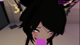 Submissive JOI in Virtual Reality ❤️intense Moaning and Spanking; POV Blowjob [VRchat 3D Hentai]