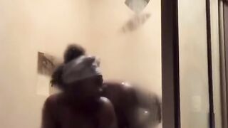 Ebony Couple Shower Sex