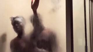 Ebony Couple Shower Sex