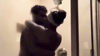 Ebony Couple Shower Sex