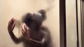 Ebony Couple Shower Sex